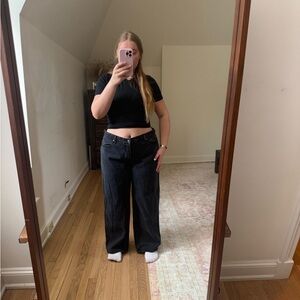 Abercrombie & Fitch Gray Ultra Loose Jeans Low Rise